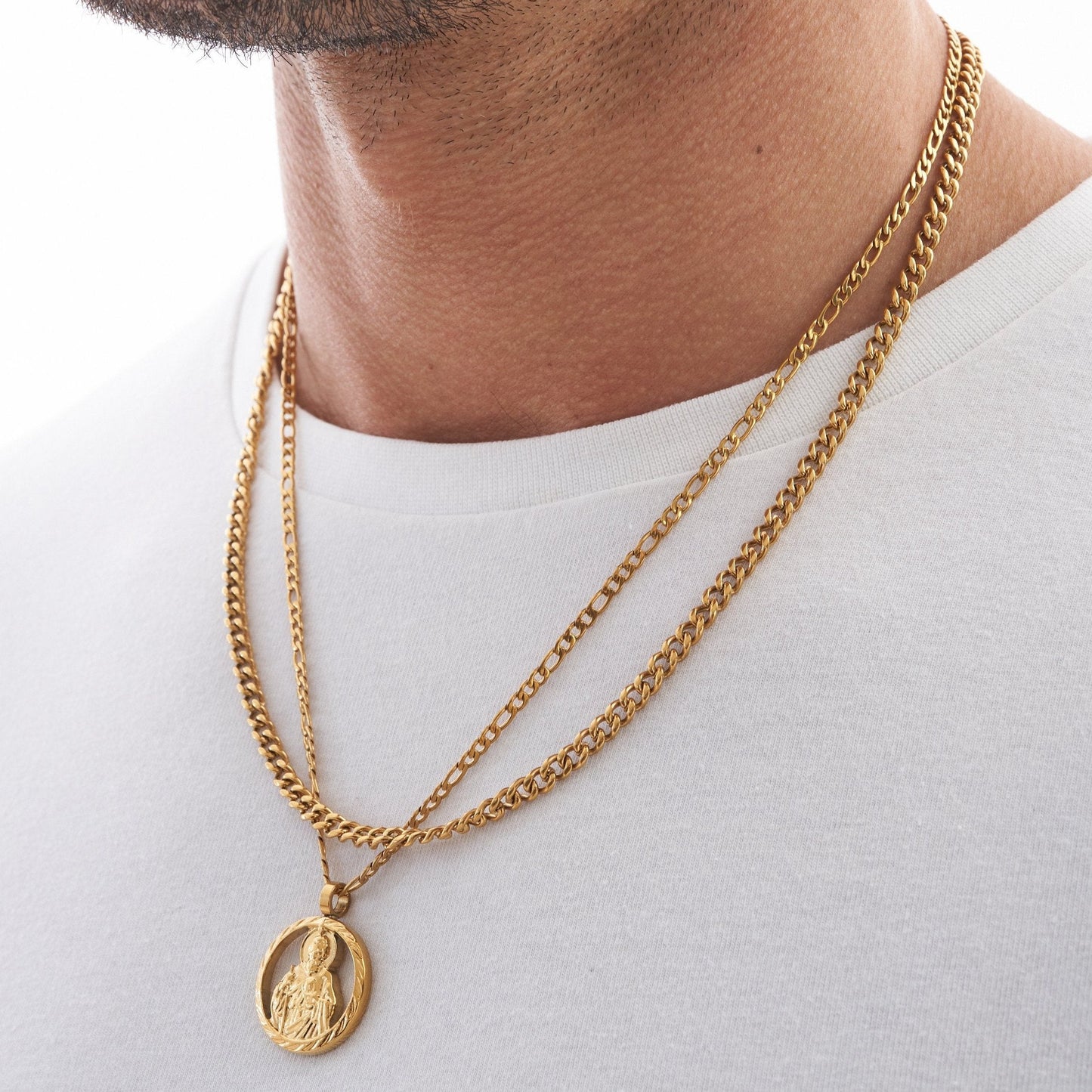 Cuban Gold Plated Men's Necklace 4mm