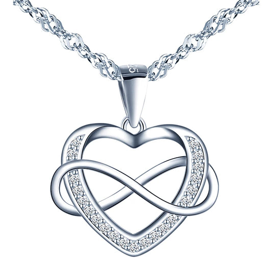 925 Sterling Silver Heart Necklace for Women – Elegant and Timeless Jewelry