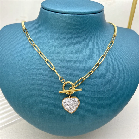 Light Luxury Dainty Love Charm Pendant Necklace