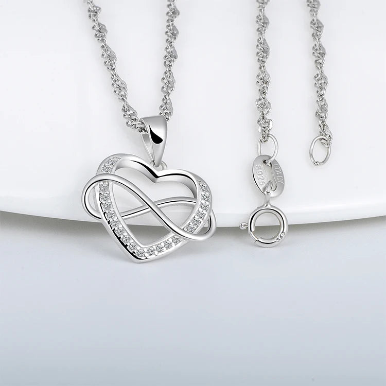 925 Sterling Silver Heart Necklace for Women – Elegant and Timeless Jewelry