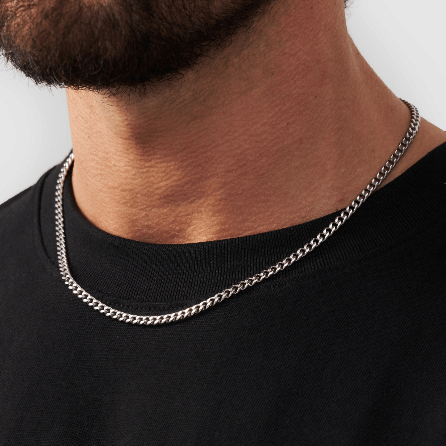 Cuban Silver Chain 4mm