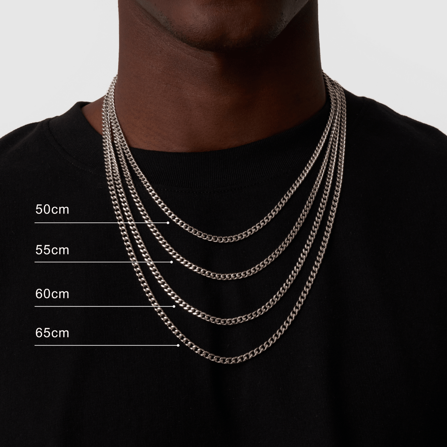 Cuban Silver Chain 4mm